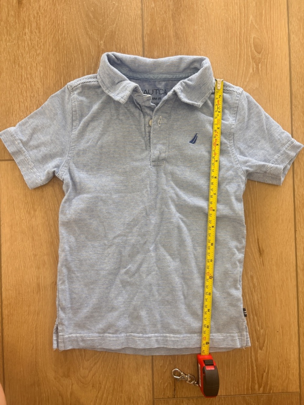 Nautica Little Boys' Light Blue Polo Shirt size 5